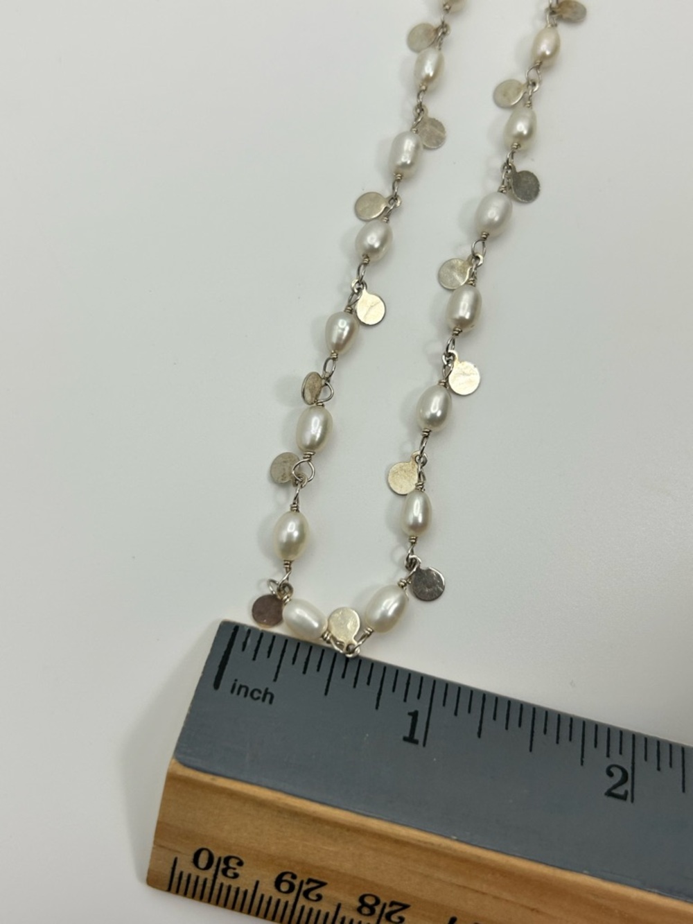 Silpada Wisdom Freshwater Pearl Necklace 20" Sterling Silver Retired Dainty - Picture 9 of 11
